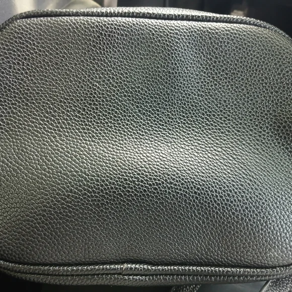 Black Leather Interior Label Bag - Picture 3 of 14